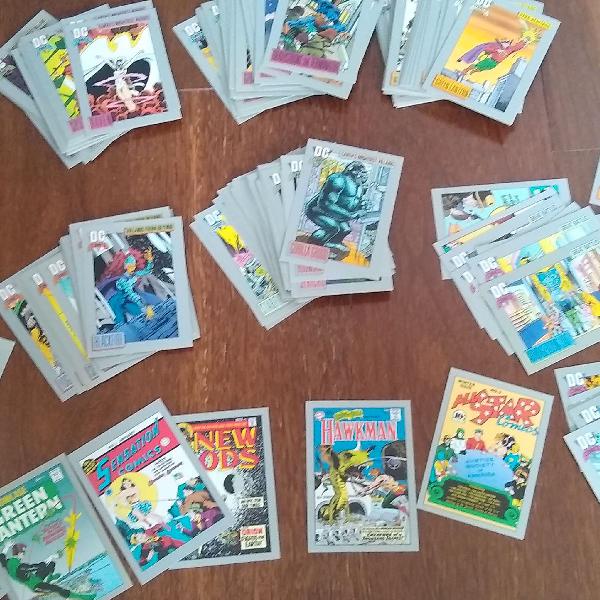 DC Comics cards conjunto completo de 180 cards + brinde