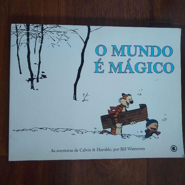 Livro hq calvin &amp;amp; haroldo o mundo é mágico