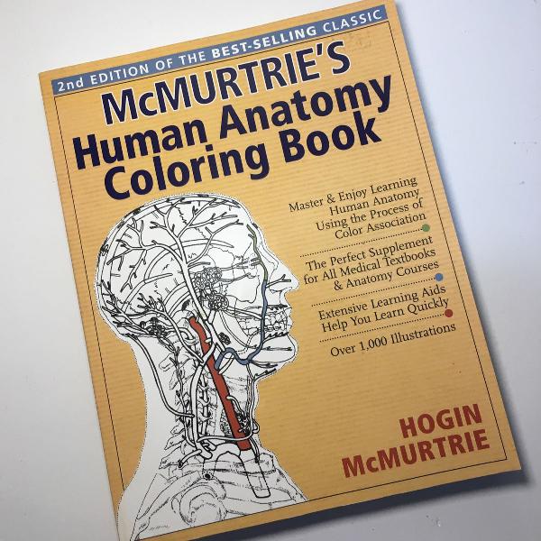 livro de anatomia para colorir