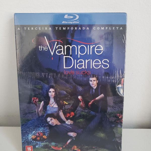 Blu ray série The vampire diaries Terceira Temporada novo