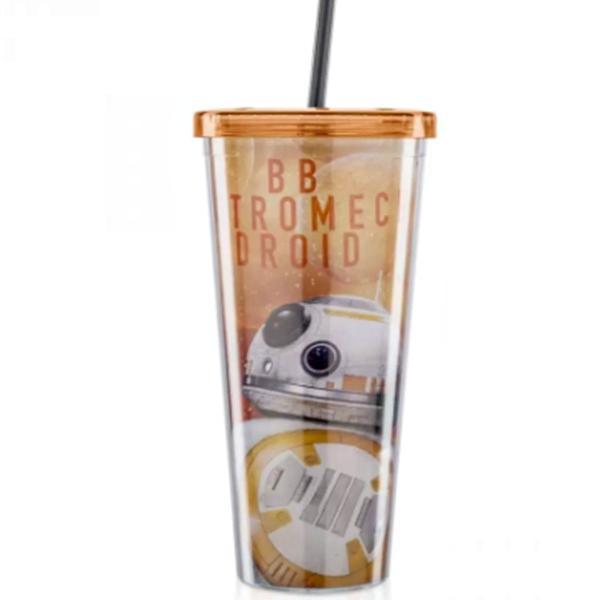 Copo Canudo Star Wars Força Bb8 650ml Imaginarium Novo