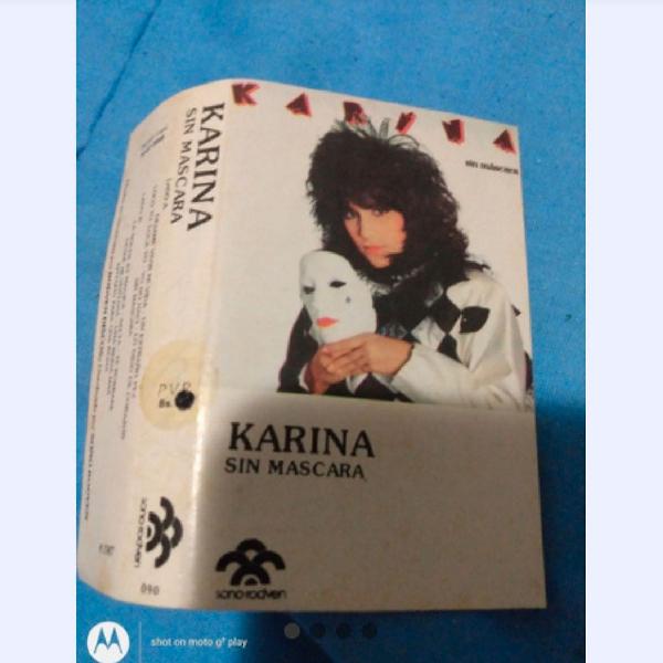 Fita K7 Karina 1987 Importada Venezuela Usada Bom Estado