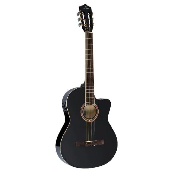 Violão michael electra vm119e preto clássico cutaway