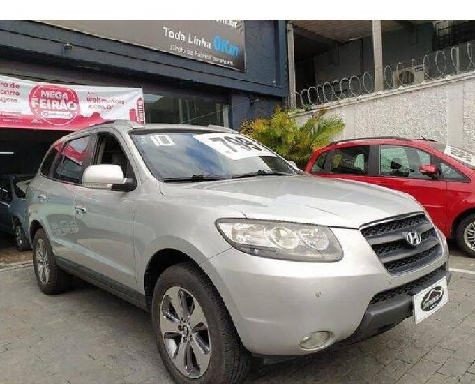 Hyundai santa fe gls 2.7 v6 4x4 automática prata 2010