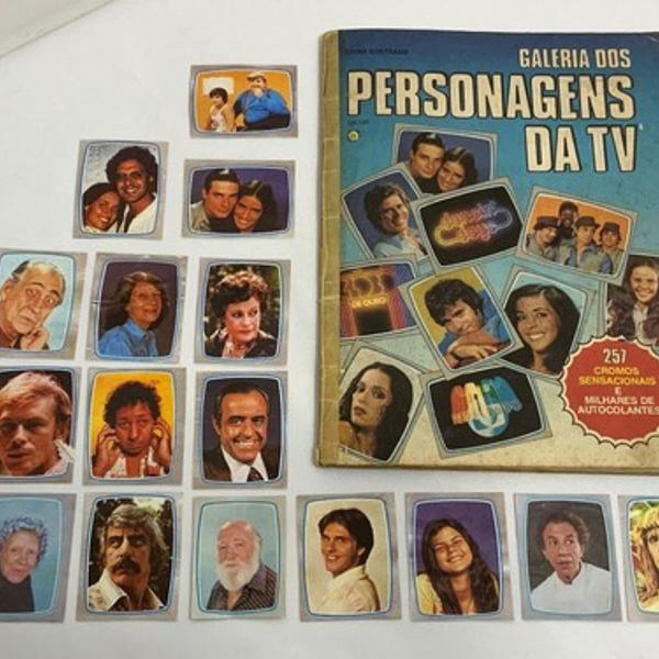 Lbum figurinhas galeria dos personagens da tv - 1980 - c/3