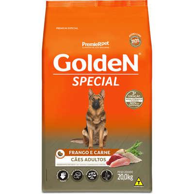 Ração seca premier pet golden special cães adultos frango