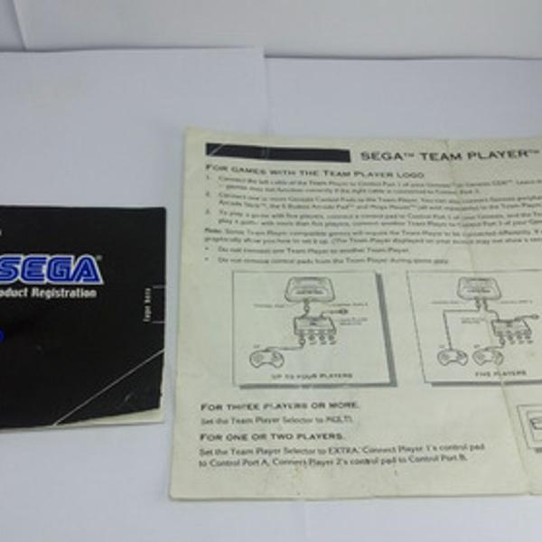 Manual Original Mega Drive 3 + Registro On Line Original Top