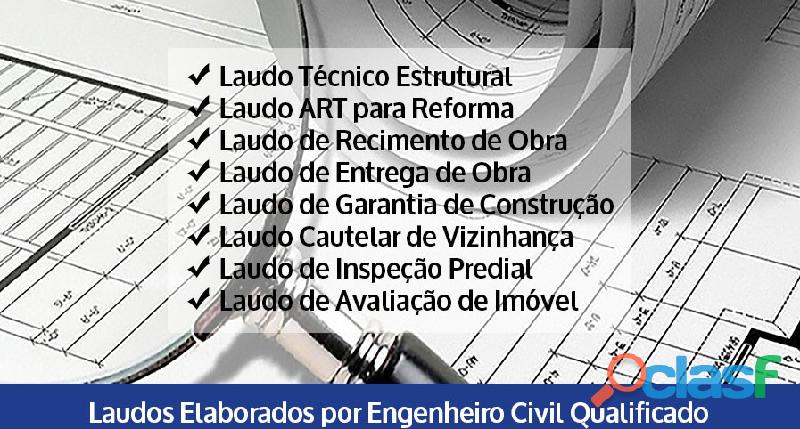 Elaboração de laudo técnico estrutural e reformas