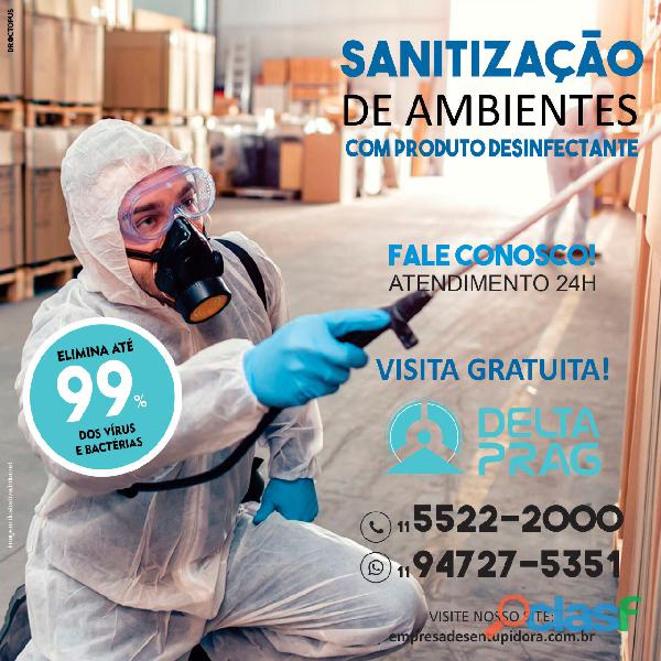 Sanitização de ambientes em são paulo