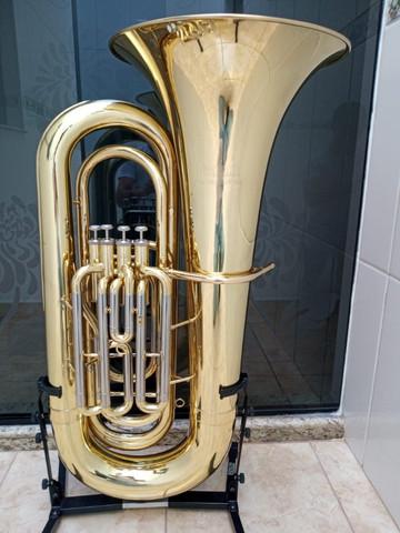 Tuba 4/4 yamaha ybb-321 sib modelo nova- aceito trocas