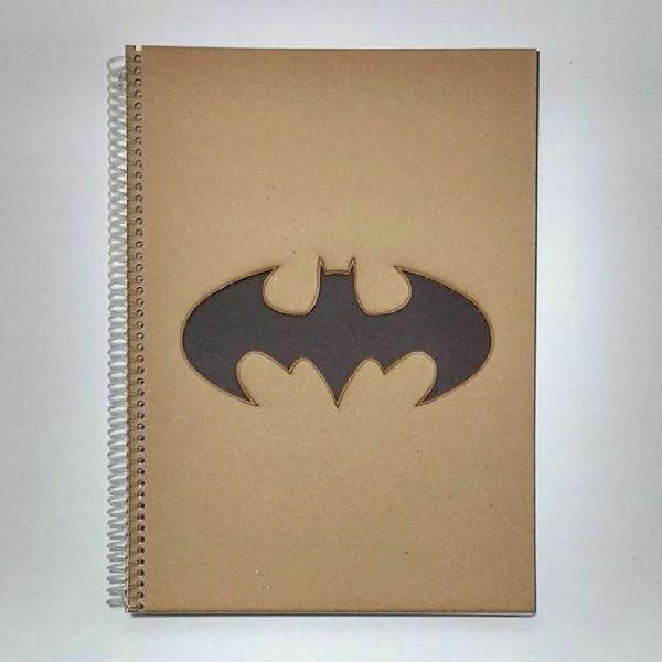 Caderno personalizado batman cortado a laser