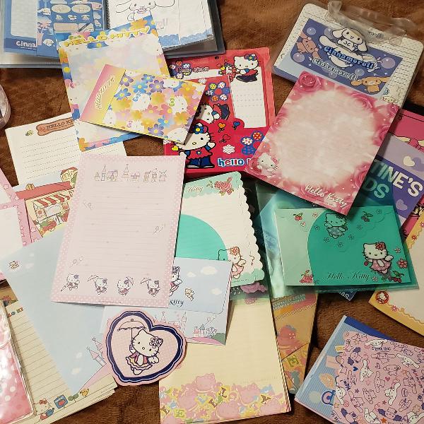 Coleção de papel de carta sanrio