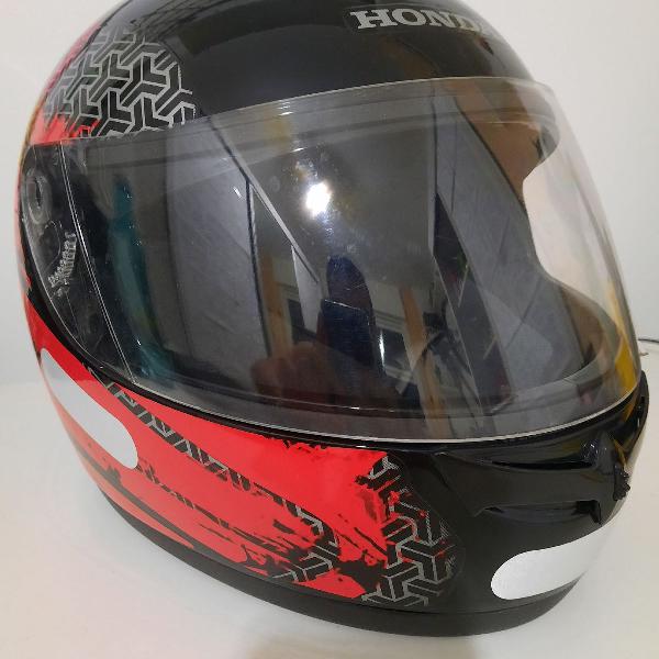 Capacete honda hfs linha dreamer vermelho e preto 56