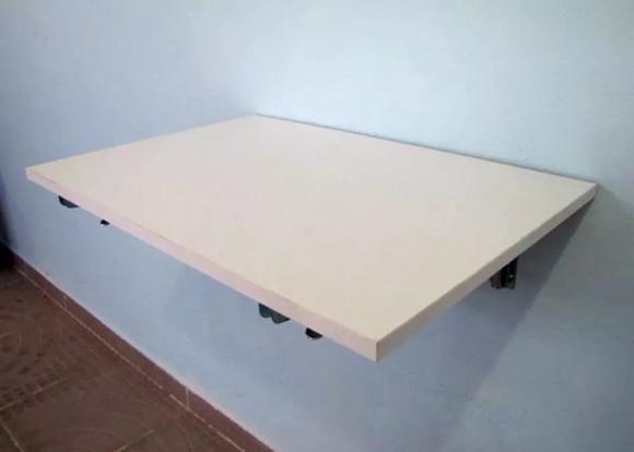 Mesa de parede dobrável 63x45 cm 100% mdf não ocupa