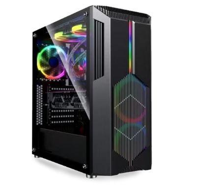 Gabinete Gamer Bluecase Bg-029, Sem Fonte, Sem Fan, Led Rgb,