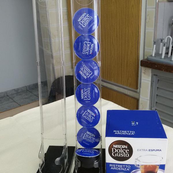 porta cápsulas nescafé dolce gusto torre para 8 cápsulas