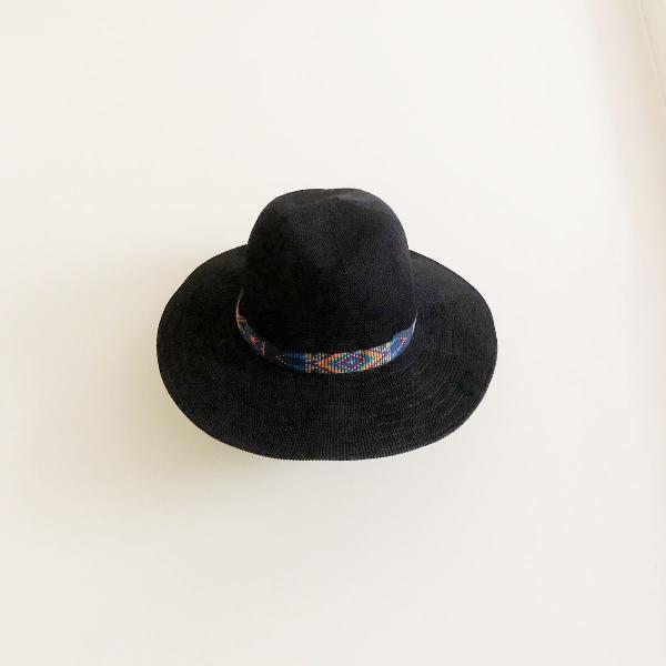 chapeu boho preto