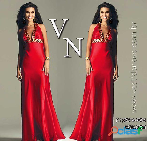 Vestido vermelho madrinha de casamento