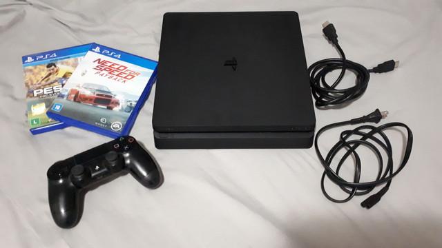 Ps4 slim perfeito estado.varios jogos. troco por nintendo