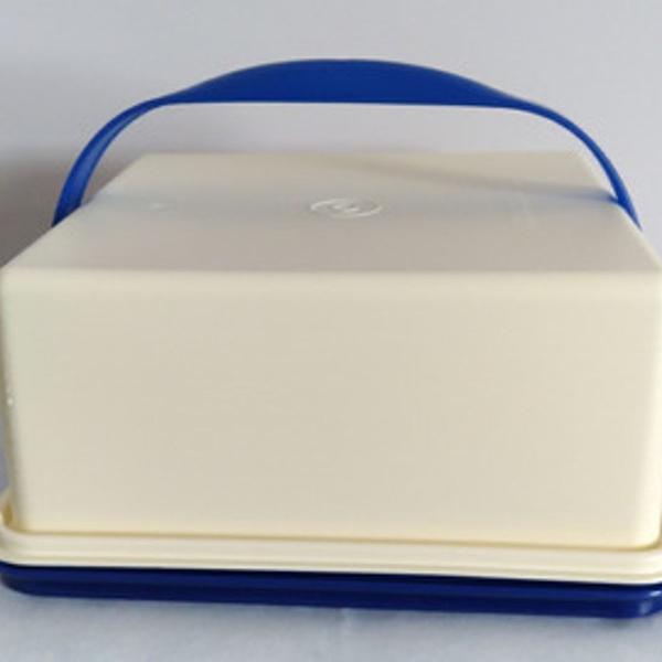 Porta bolo quadrado tupperware