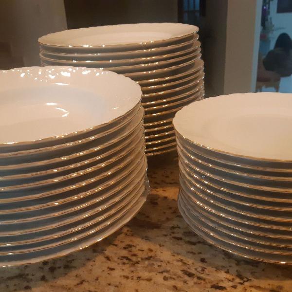 Aparelho de jantar em porcelana