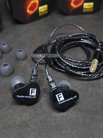 Fones de ouvido qkz ck9 com dois drivers - ideal para