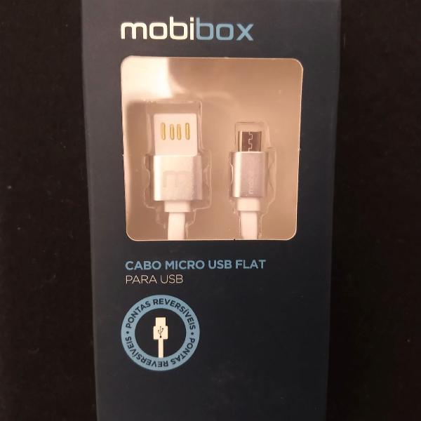 Cabo micro usb flat