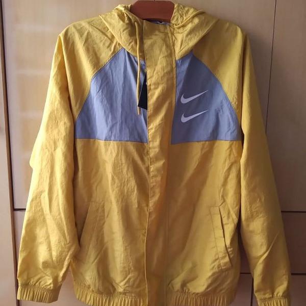 Jaqueta nike corta vento - double swoosh amarelo