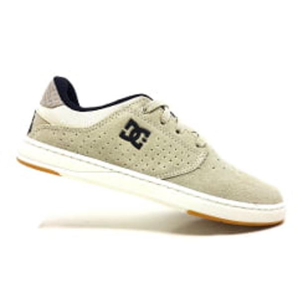 TÊNIS DC SHOES PLAZA TC S TL COURO AREIA