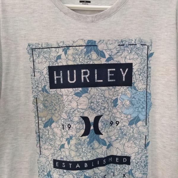 Camisa hurley cinza claro mescla