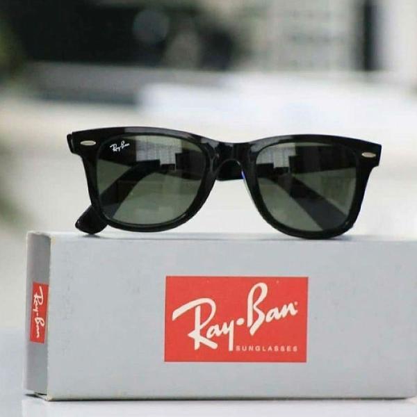 culos Ray-Ban Wayfarer clássico preto brilho importado