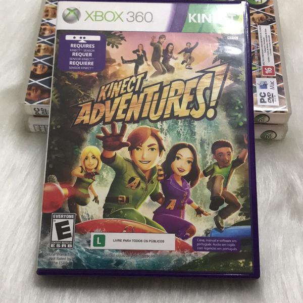 Jogo xbox 360 kinect adventures original