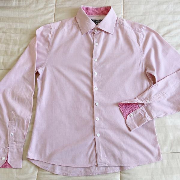 Camisa esporte fino Rosa Handbook