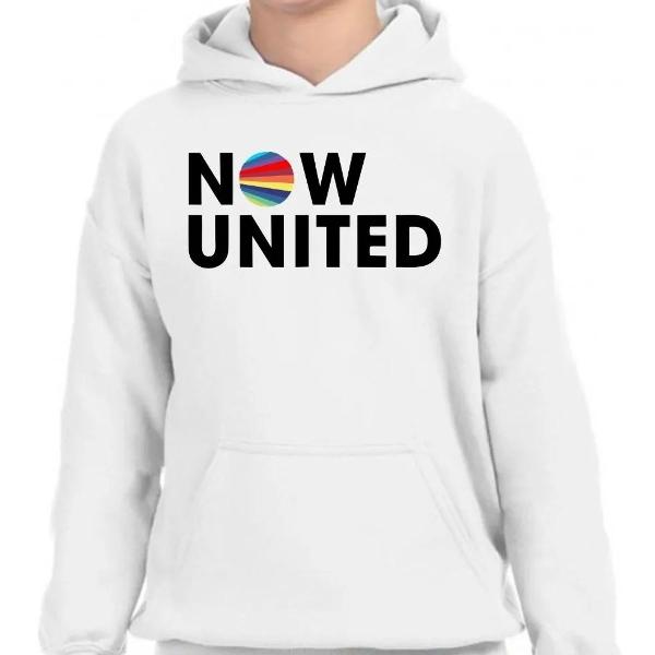 Moletom infantil now united banda blusa agasalho de frio top