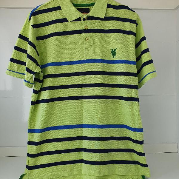 Camiseta gola polo listras