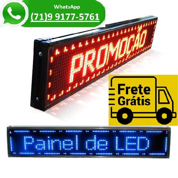 Painel Led Letreiro Luminoso 100 X 20 - Azul - Prova D'água