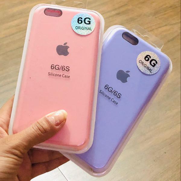 Capinha para iphone 6s rosa e lilás