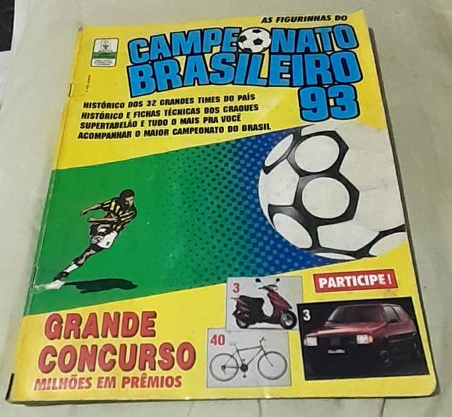 Album de figurinhas campeonato brasileiro de 1993