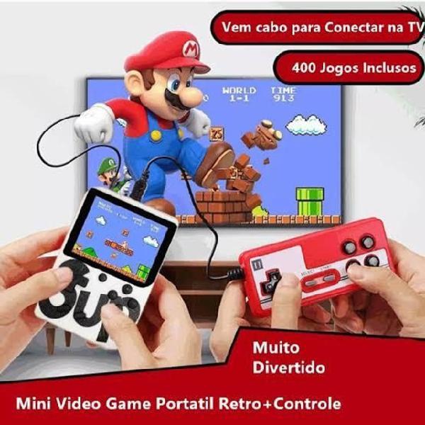 Mini Vídeo Game Portátil 400 Jogos Retro C/ Controle 8 Bit