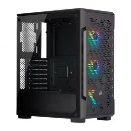 Gabinete corsair 220t rgb vidro temp preto