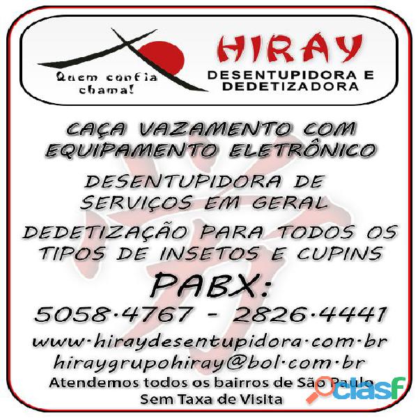 Caça vazamento hiray 5058 47 67 cambuci sem taxa