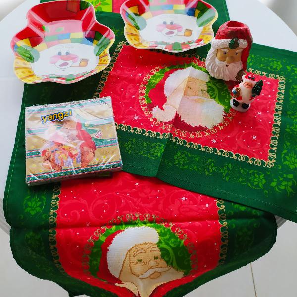 Mesa natal decorada ! ( 7 peças )