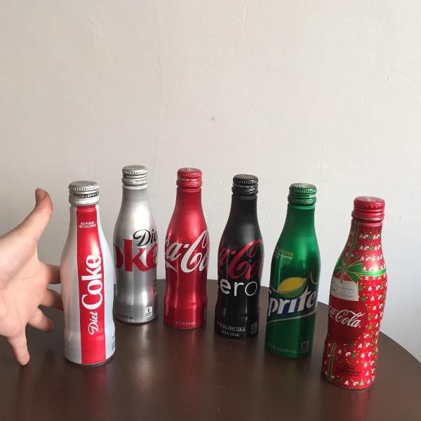 latinhas alumínio coca cola importadas