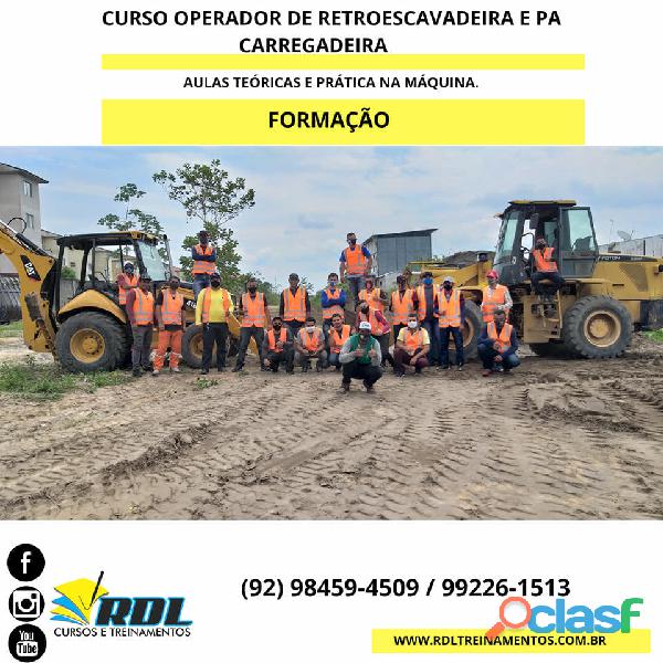 Curso de máquinas pesadas em manaus