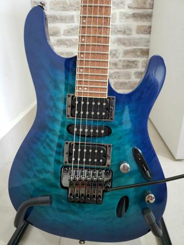 Guitarra eletrica ibanez s670qm saphire blue