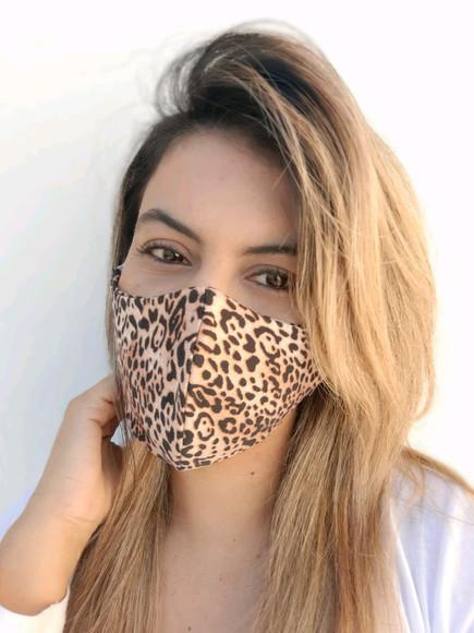 Máscaras de tecido animal print lavável de proteção