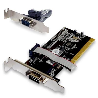 Placa pci serial, 2 portas flexport f1122e baixo perfil