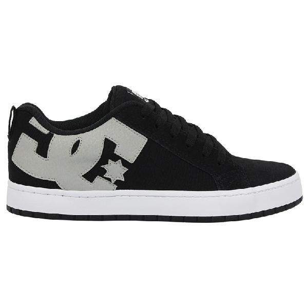 Tênis dc shoes court graffik tx  black grey white - surf