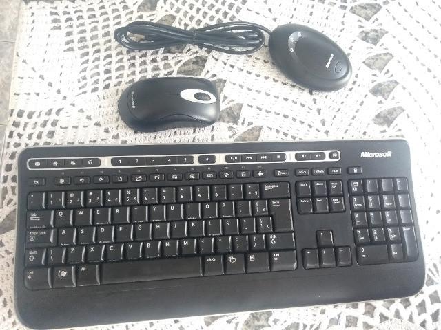 KIt: Teclado e mouse sem fio Microsoft 1000