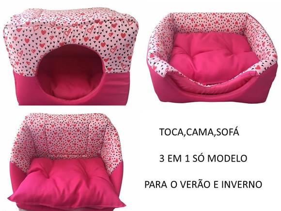 Cama toca iglu tenda luxo para cachorros e gatos 3 em 1